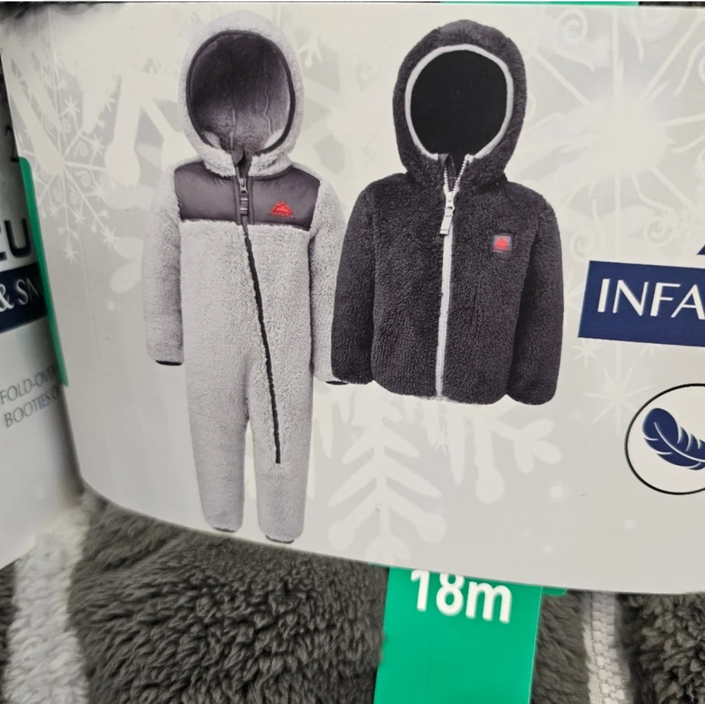 Snozu Infant 2-2-piece Fleece Sets bundle,  nwt  grey/dark charcoal nwt